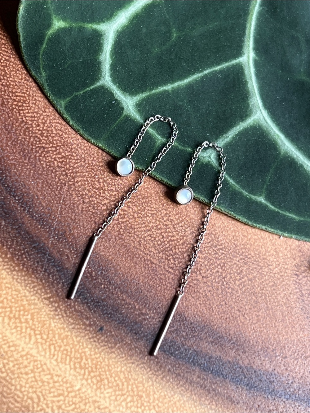 Delicate Silver Threader Earrings Set of 4 Pairs - Cross & Star Charms - Picture 3 of 6